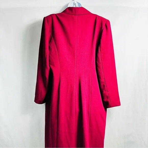 Vintage Lily & Taylor New York & Paris Women’s Sz 14 Pink Trench Coat - Picture 8 of 16